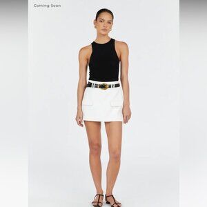 DISSH nwot BROOKLYN WHITE SKORT